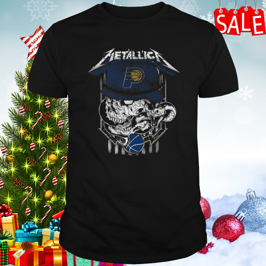 Metallica Skull Snake Indiana Pacers USA T-Shirt