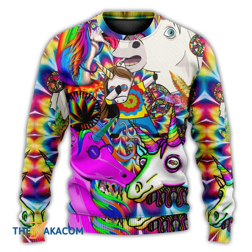 Hippie Unicorn Dream For Wonderland Gift For Lover Ugly Christmas Sweater