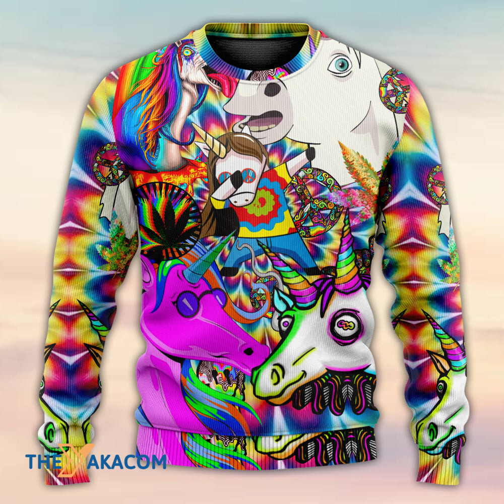Hippie Unicorn Dream For Wonderland Gift For Lover Ugly Christmas Sweater