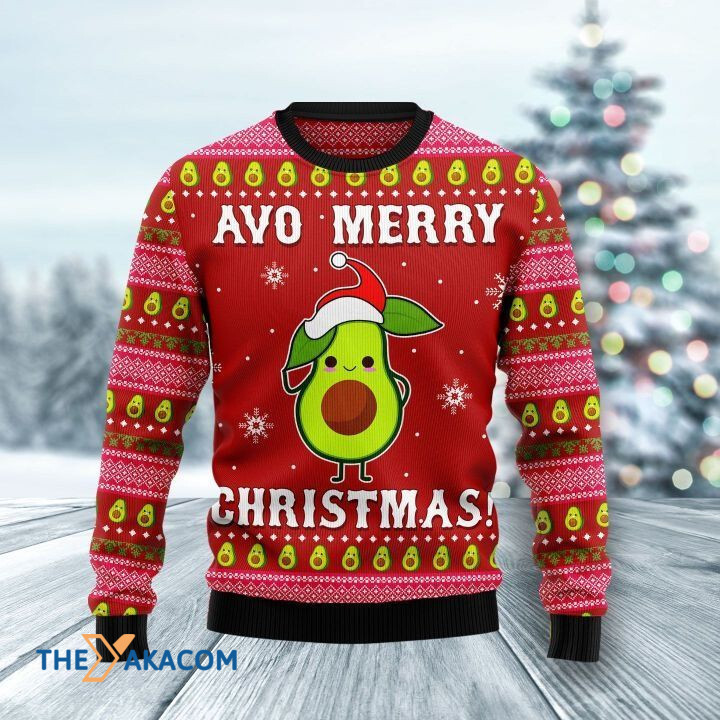 Lovely Avocado Mery Christmas Gift For Christmas Ugly Christmas Sweater
