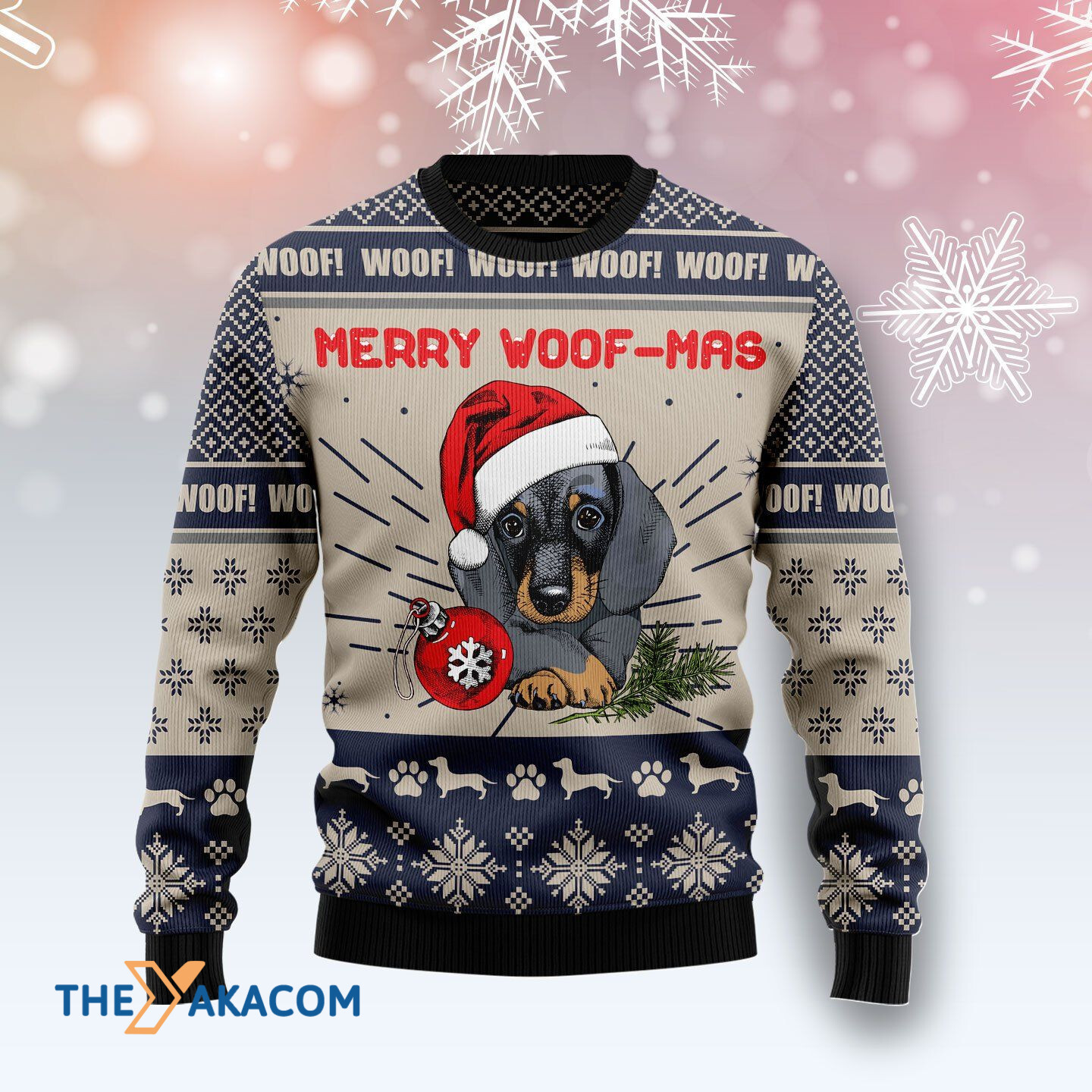 Merry Xmas Dachshund Merry Woofmas Tree Awesome Gift For Christmas Ugly Christmas Sweater Merry Xmas Dachshund Merry Woofmas Tree Awesome Gift For Christmas Ugly Christmas Sweater