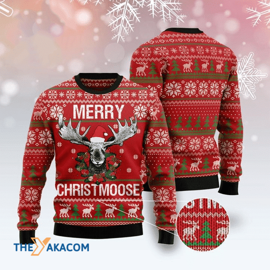 Merry Xmas Deer Hunting Merry Christmoose Gift For Christmas Party Ugly Christmas Sweater Merry Xmas Deer Hunting Merry Christmoose Gift For Christmas Party Ugly Christmas Sweater