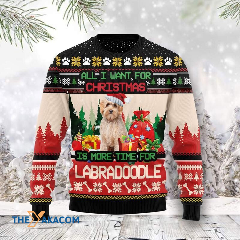 Merry Xmas Dog Lovers Labradoodle More Time Awesome Gift For Christmas Ugly Christmas Sweater Merry Xmas Dog Lovers Labradoodle More Time Awesome Gift For Christmas Ugly Christmas Sweater