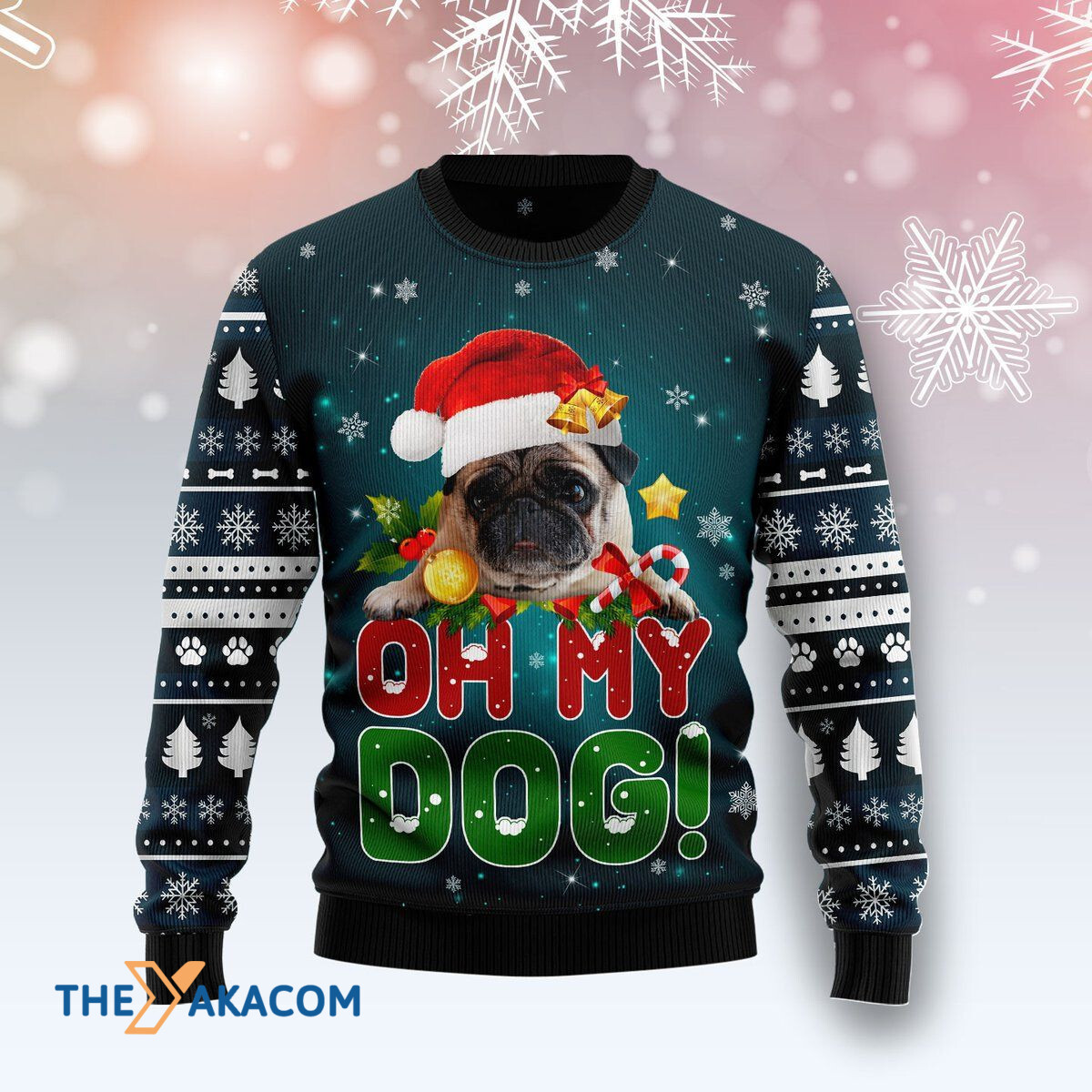 Merry Xmas Dog Lovers Pug Oh My Dog Awesome Gift For Christmas Ugly Christmas Sweater