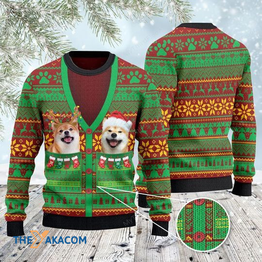 Merry Xmas Dog Lovers Shiba Inu Awesome Gift For Christmas Ugly Christmas Sweater