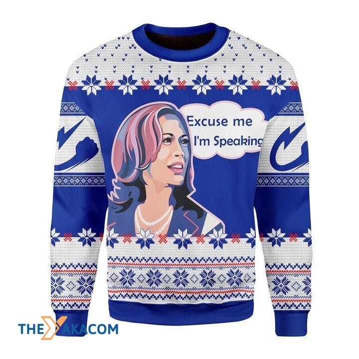 Merry Xmas Excuse Me I_m Speaking Awesome Gift For Christmas Ugly Christmas Sweater