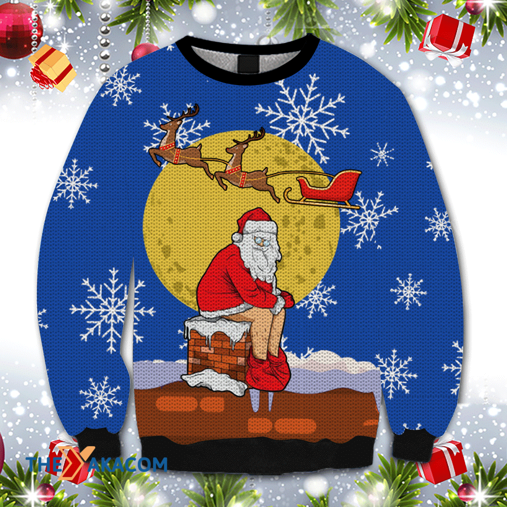 Merry Xmas Funny Santa Claus Has Troubles Awesome Gift For Christmas Ugly Christmas Sweater Merry Xmas Funny Santa Claus Has Troubles Awesome Gift For Christmas Ugly Christmas Sweater