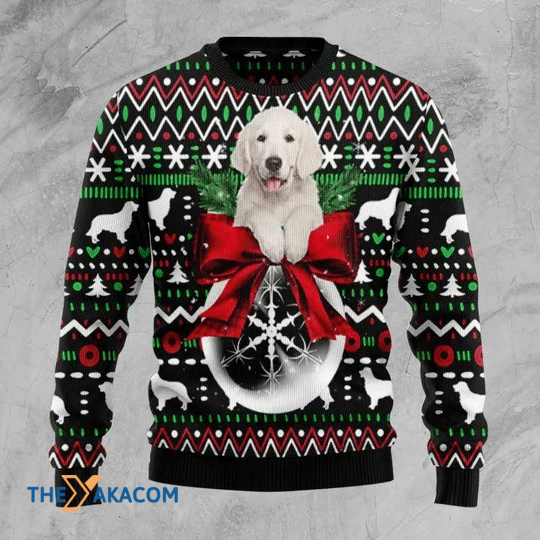 Merry Xmas Golden Retriever Dog Xmas Ball Gift For Dog Lovers Special Pattern Ugly Christmas Sweater Merry Xmas Golden Retriever Dog Xmas Ball Gift For Dog Lovers Special Pattern Ugly Christmas Sweater