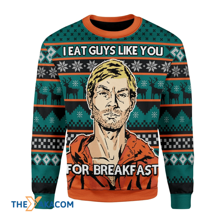 Merry Xmas I Eat Guys Like You For Breakfast Awesome Gift For Christmas Ugly Christmas Sweater Merry Xmas I Eat Guys Like You For Breakfast Awesome Gift For Christmas Ugly Christmas Sweater