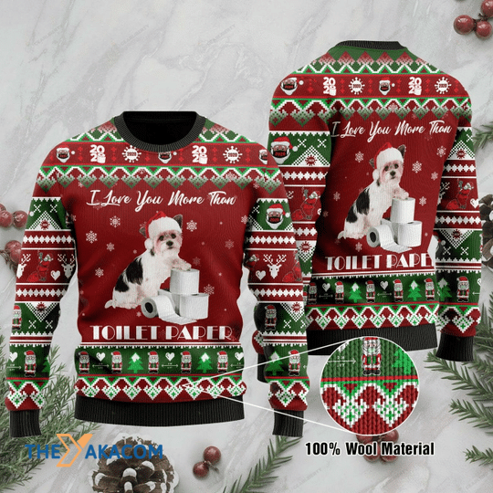 Merry Xmas I Love You More Than Toilet Paper Gift For Christmas Party Ugly Christmas Sweater Merry Xmas I Love You More Than Toilet Paper Gift For Christmas Party Ugly Christmas Sweater