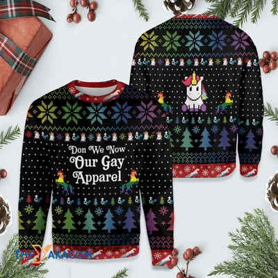 Merry Xmas LGBT Don_t We Now Our Gay Apparel Gift For Christmas Party Ugly Christmas Sweater
