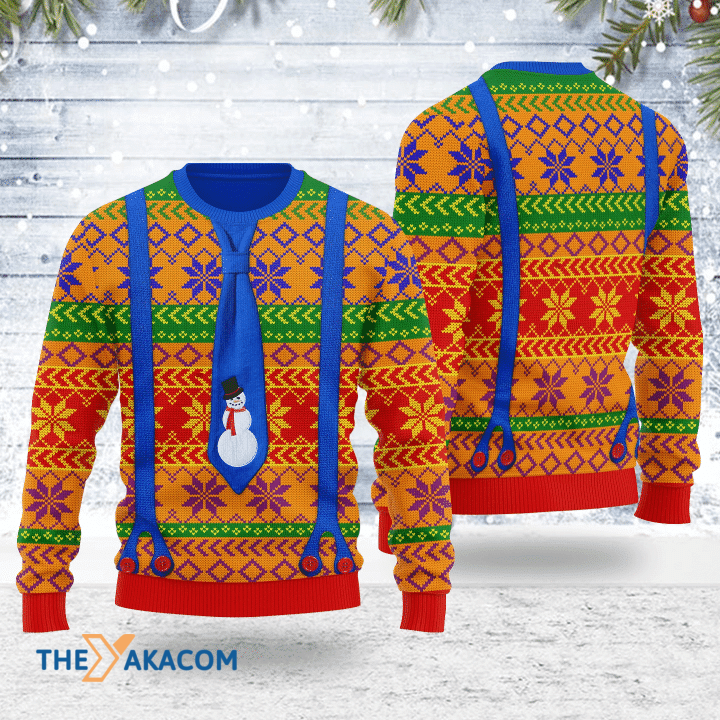 Merry Xmas LGBTQ+ With Tie And Suspenders Awesome Gift For Christmas Ugly Christmas Sweater Merry Xmas LGBTQ+ With Tie And Suspenders Awesome Gift For Christmas Ugly Christmas Sweater