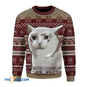 Merry Xmas Nobiko Cat The Best Meme Ever Gift For Christmas Party Ugly Christmas Sweater