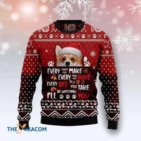 Merry Xmas Pembroke Welsh Corgi Will Be Watching You Gift For Dog Lovers Ugly Christmas Sweater Merry Xmas Pembroke Welsh Corgi Will Be Watching You Gift For Dog Lovers Ugly Christmas Sweater