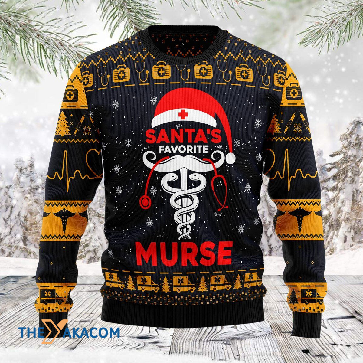 Merry Xmas Santa_s Farvorite Murse Awesome Gift For Christmas Ugly Christmas Sweater