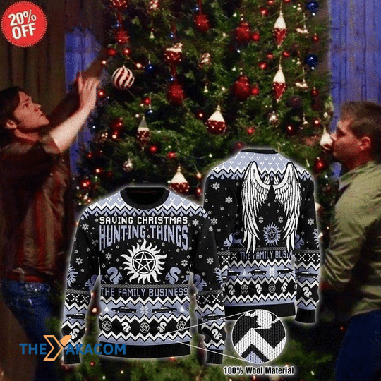 Merry Xmas Saving Christmas Hunting Things Gift For Christmas Party Ugly Christmas Sweater Merry Xmas Saving Christmas Hunting Things Gift For Christmas Party Ugly Christmas Sweater