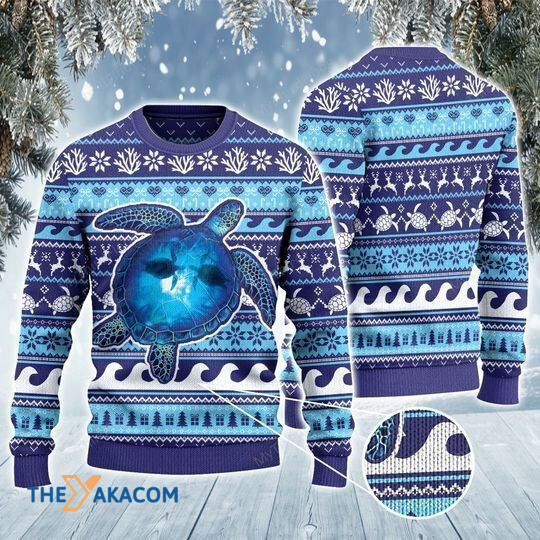 Merry Xmas Sea Turtle Lovers Into The Ocean Awesome Gift For Christmas Ugly Christmas Sweater Merry Xmas Sea Turtle Lovers Into The Ocean Awesome Gift For Christmas Ugly Christmas Sweater