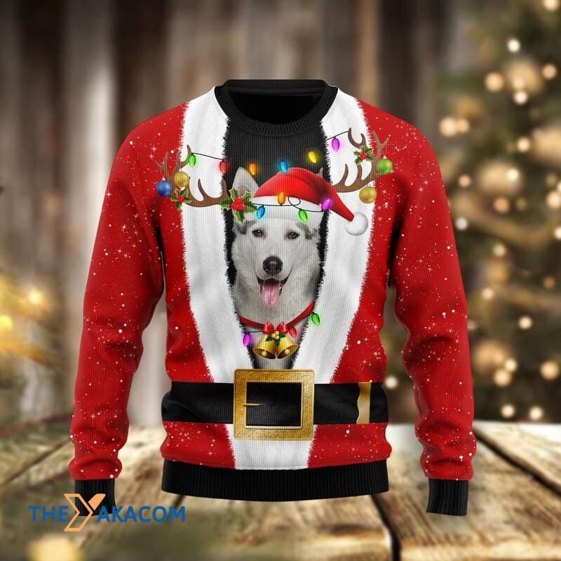 Merry Xmas Siberian Husky Santa Claus So Adorable Awesome Gift For Christmas Ugly Christmas Sweater Merry Xmas Siberian Husky Santa Claus So Adorable Awesome Gift For Christmas Ugly Christmas Sweater