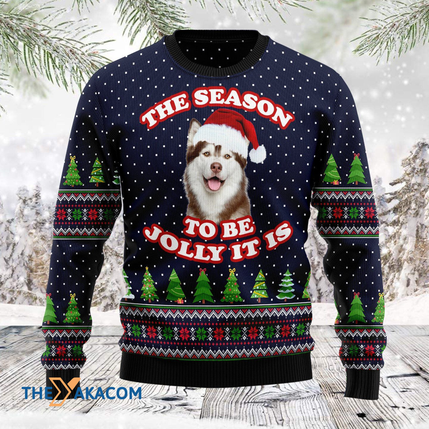 Merry Xmas The Season To Be Jolly Siberian Husky Awesome Gift For Christmas Ugly Christmas Sweater Merry Xmas The Season To Be Jolly Siberian Husky Awesome Gift For Christmas Ugly Christmas Sweater