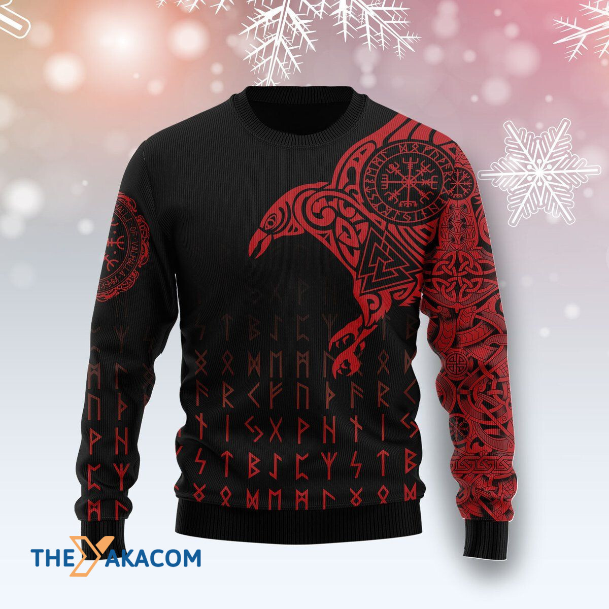 Merry Xmas Vikings The Raven of Odin Tattoo Awesome Gift For Christmas Ugly Christmas Sweater Merry Xmas Vikings The Raven of Odin Tattoo Awesome Gift For Christmas Ugly Christmas Sweater