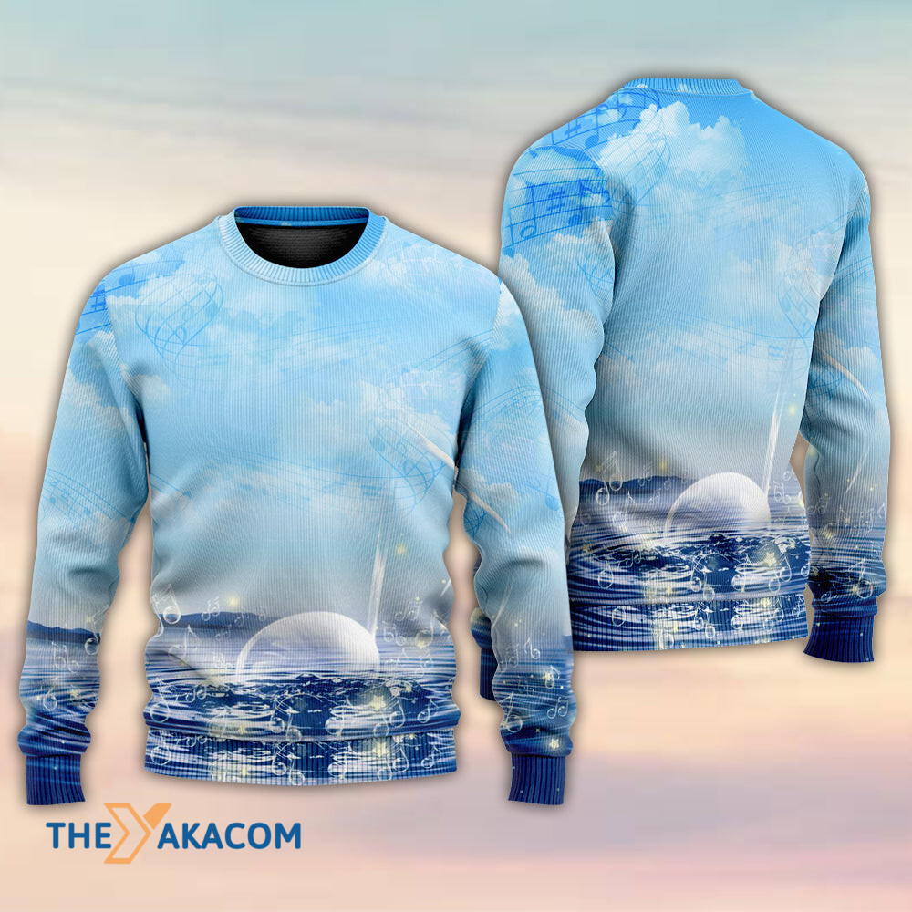 Music Sounds Of Nature Gift For Lover Ugly Christmas Sweater