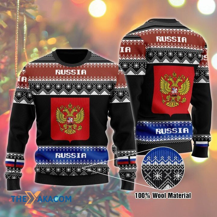 Russia Symbol Gift For Christmas Ugly Christmas Sweater