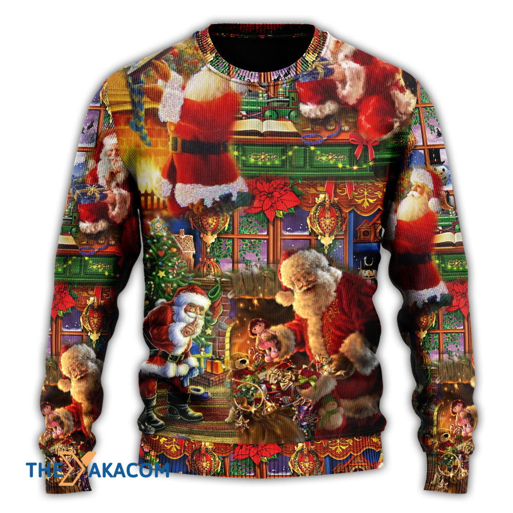 Santa Claus Christmas Merry Xmas Gift For Lover Ugly Christmas Sweater