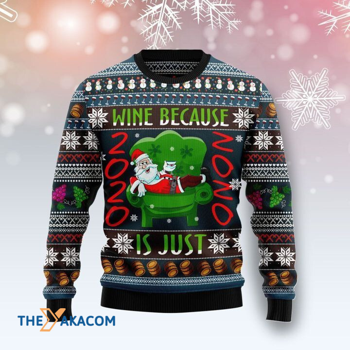 Santa Claus Drunk On Green Sofa Wine Because Is Just Gift For Christmas Ugly Christmas Sweater Santa Claus Drunk On Green Sofa Wine Because Is Just Gift For Christmas Ugly Christmas Sweater