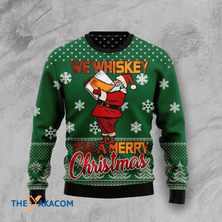Santa Claus Drunk We Whiskey You A Merry Christmas Gift For Christmas Ugly Christmas Sweater Santa Claus Drunk We Whiskey You A Merry Christmas Gift For Christmas Ugly Christmas Sweater