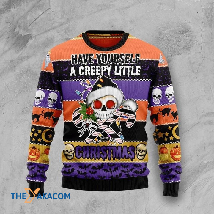 Skull Creepy Have Yourself A Creepy Little Christmas Gift For Christmas Ugly Christmas Sweater Skull Creepy Have Yourself A Creepy Little Christmas Gift For Christmas Ugly Christmas Sweater