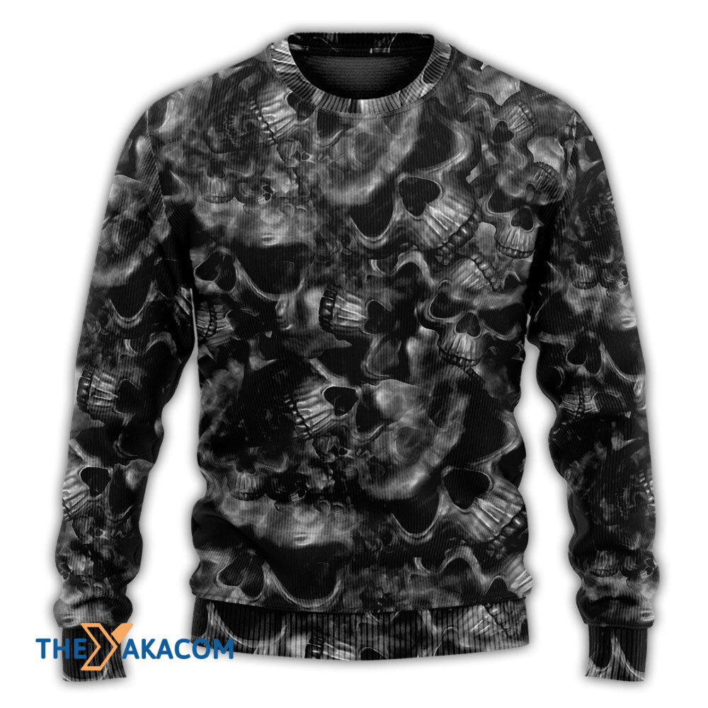 Skull Life_s True Face Is The Skull Gift For Lover Ugly Christmas Sweater