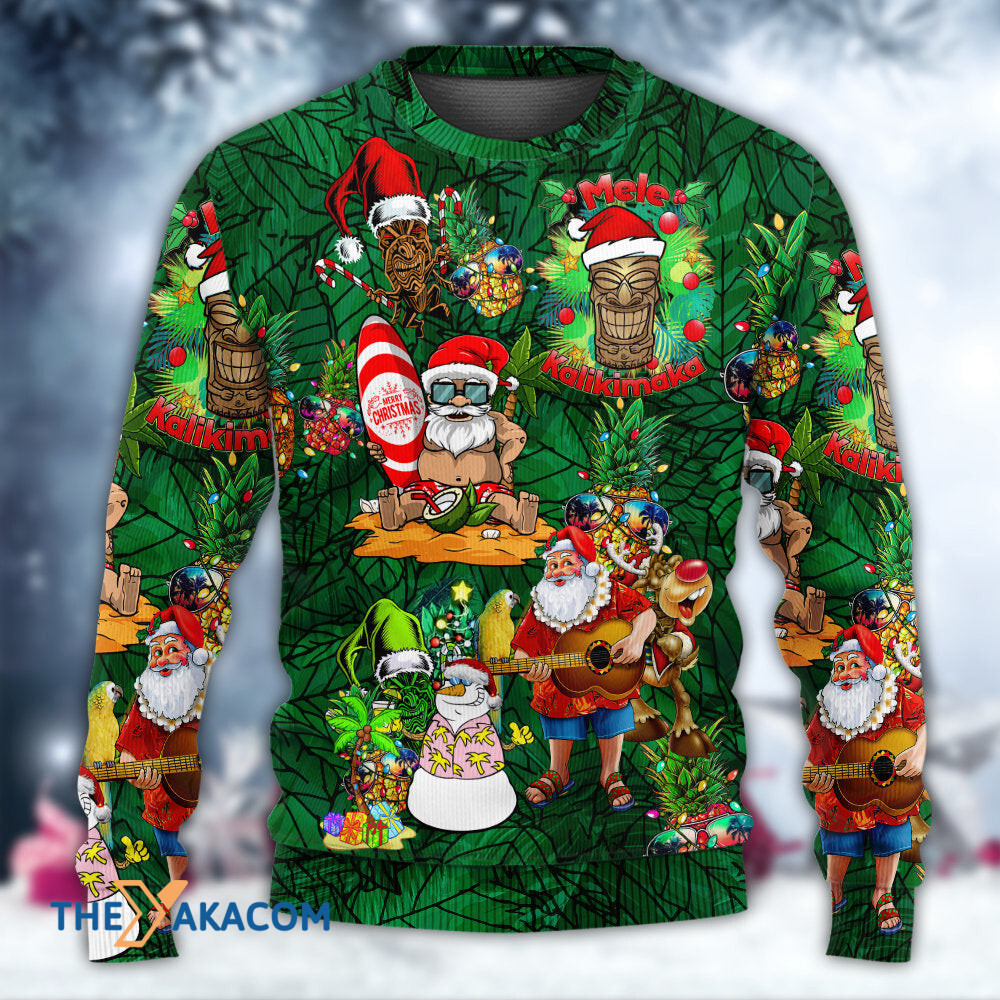 Tiki Love Christmas Funny Style Gift For Lover Ugly Christmas Sweater