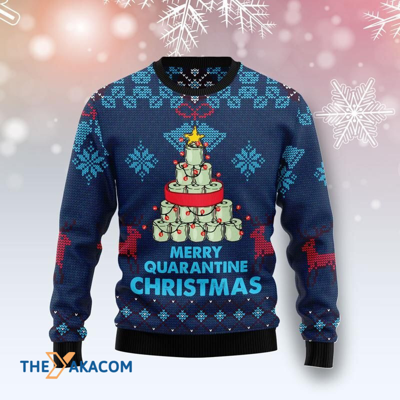 Toilet Papers Merry Quarantine Christmas Awesome Gift For Christmas Ugly Christmas Sweater - Toilet Papers Merry Quarantine Christmas Awesome Gift For Christmas Ugly Christmas Sweater -