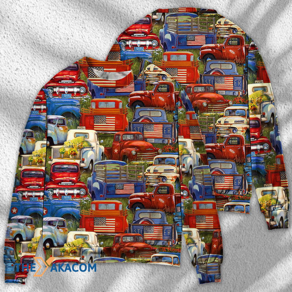 Truck Amazing Packed Trucks Gift For Lover Ugly Christmas Sweater