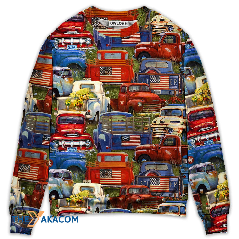 Truck Amazing Packed Trucks Gift For Lover Ugly Christmas Sweater