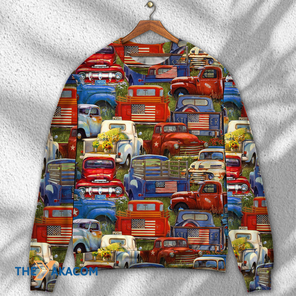Truck Amazing Packed Trucks Gift For Lover Ugly Christmas Sweater