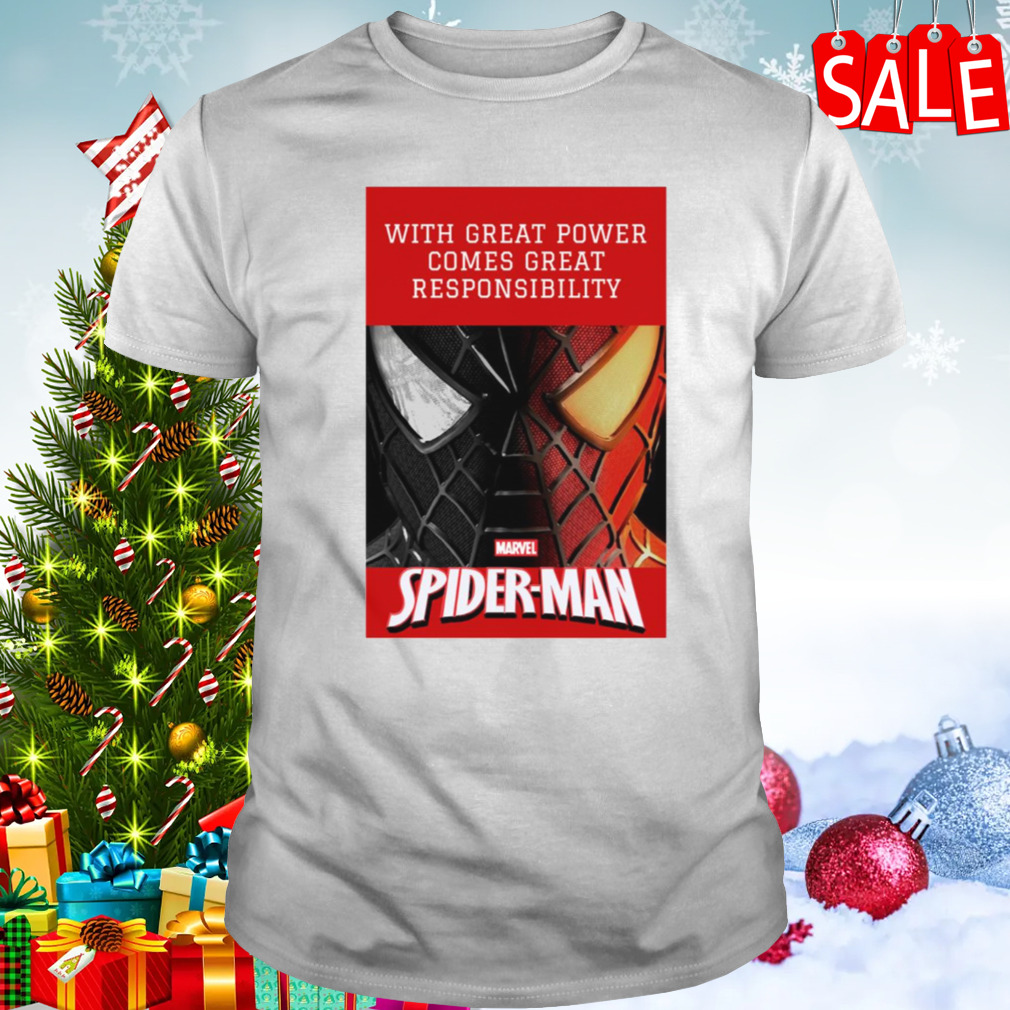 With Great Power Comes Great Responsibility Marvel Spider-man Comic shirt