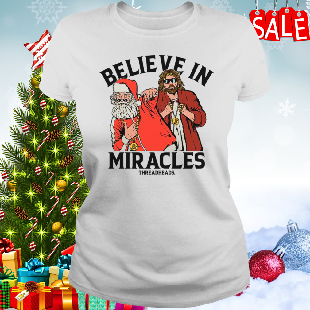 Believe In Miracles Santa T-Shirt 2 Women's shirt