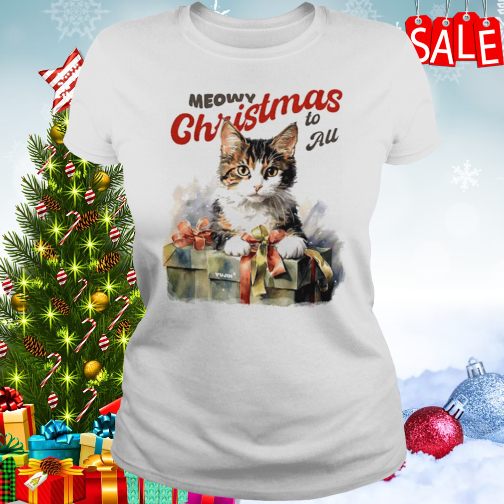Cat meow Christmas to all shirt 2 Women's shirt