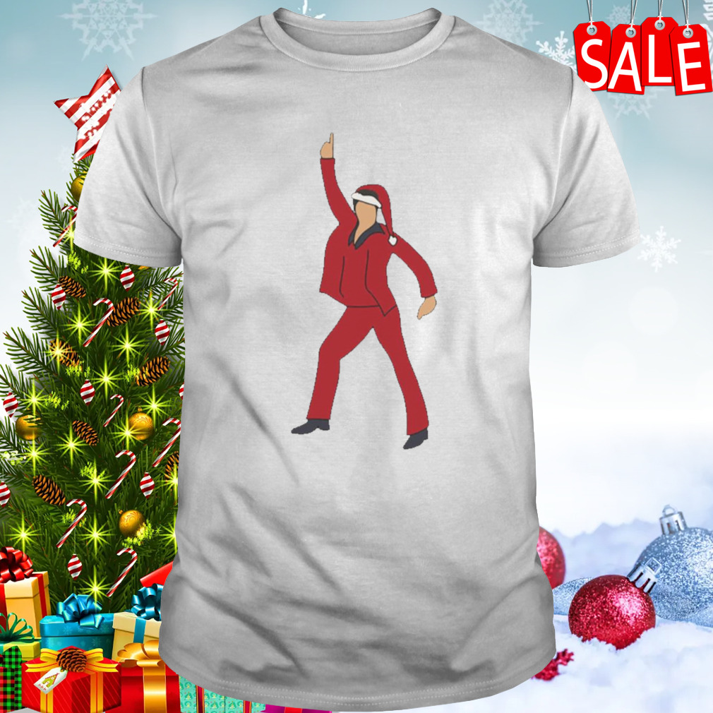Christmas Disco Fever Santa John Travolta Emoji shirt 1 Unisex shirt