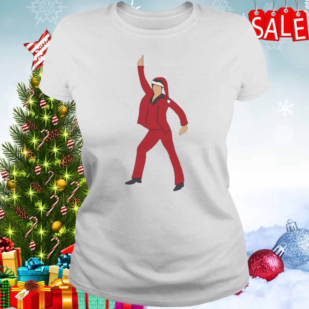 Christmas Disco Fever Santa John Travolta Emoji shirt 2 Women's shirt
