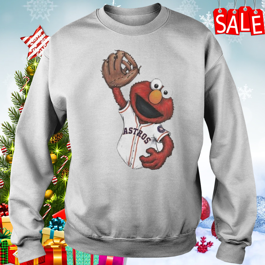 Elmo Houston Astros Sesame Street Limited Edition Fine T-shirt 4 Sweater