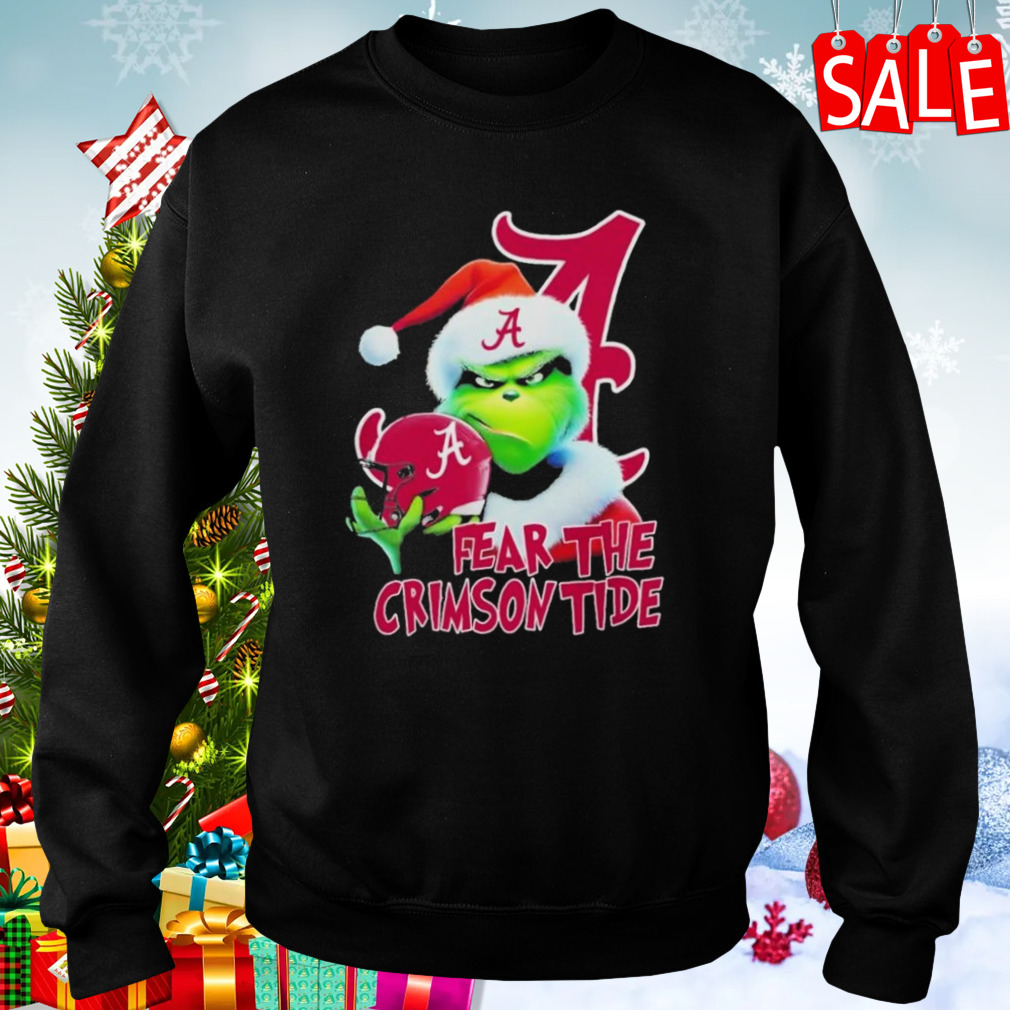 Grinch Fear The Christmas Alabama Crimson Tide shirt 4 Sweaters
