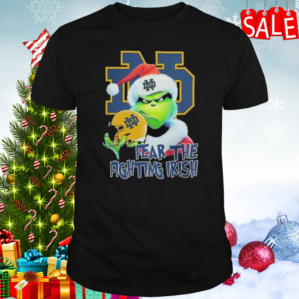 Grinch Fear The Christmas Notre Dame Fighting Irish shirt