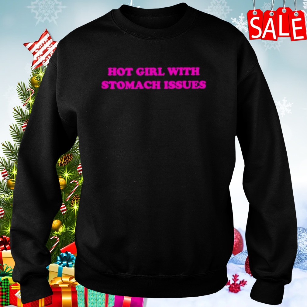 Hot girl with stomach issues pink sweatshirt 4 Sweaters