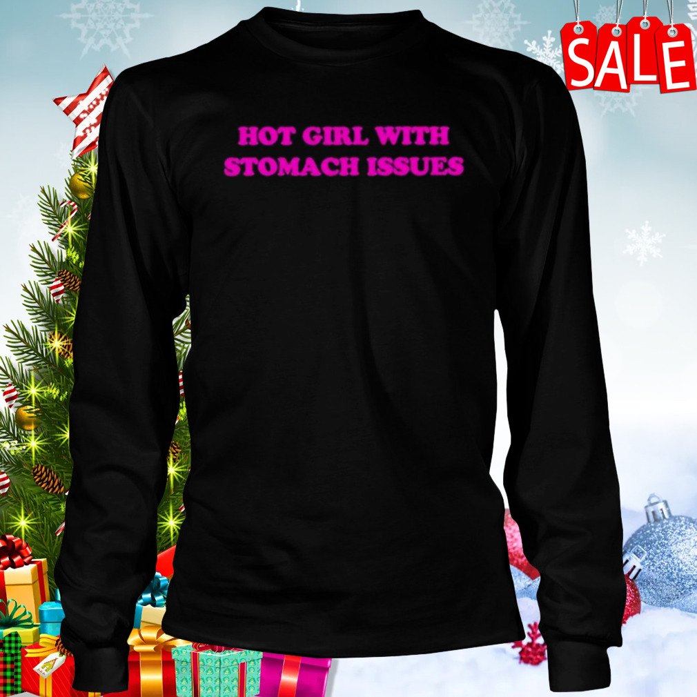 Hot girl with stomach issues pink sweatshirt 3 Longsleeve tshirt