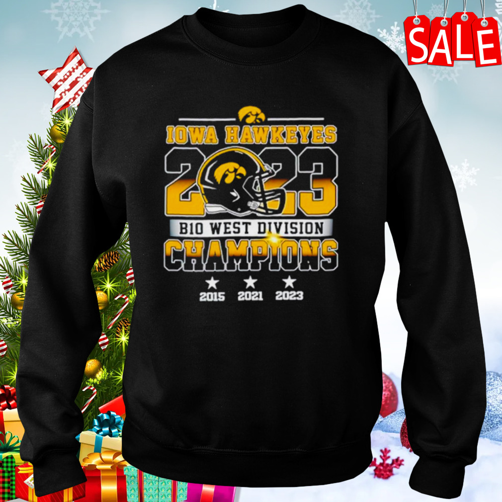 Iowa Hawkeyes 2023 B10 West Division Champions shirt 4 Sweaters