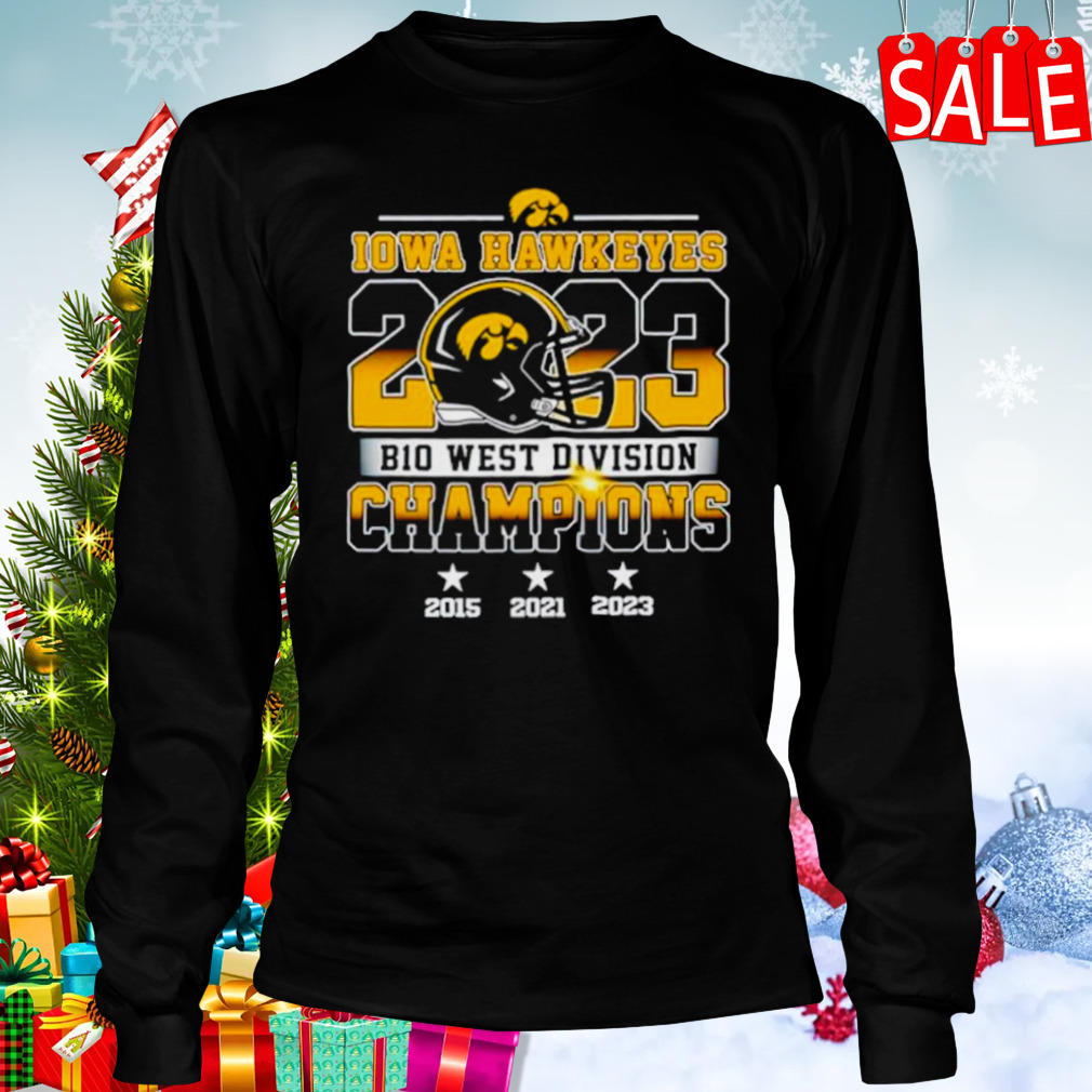 Iowa Hawkeyes 2023 B10 West Division Champions shirt 3 Longsleeve tshirt