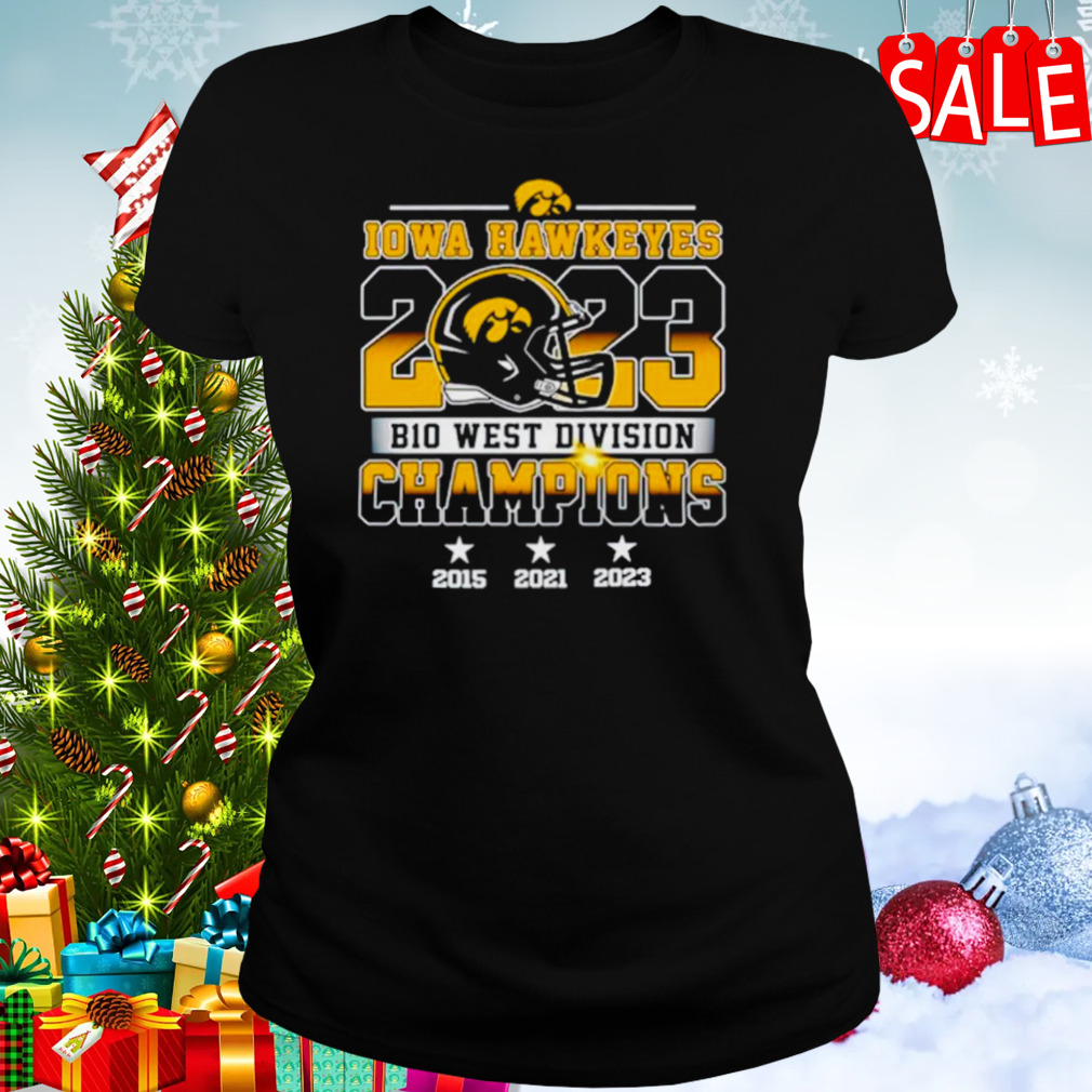 Iowa Hawkeyes 2023 B10 West Division Champions shirt 2 Women's tshirt