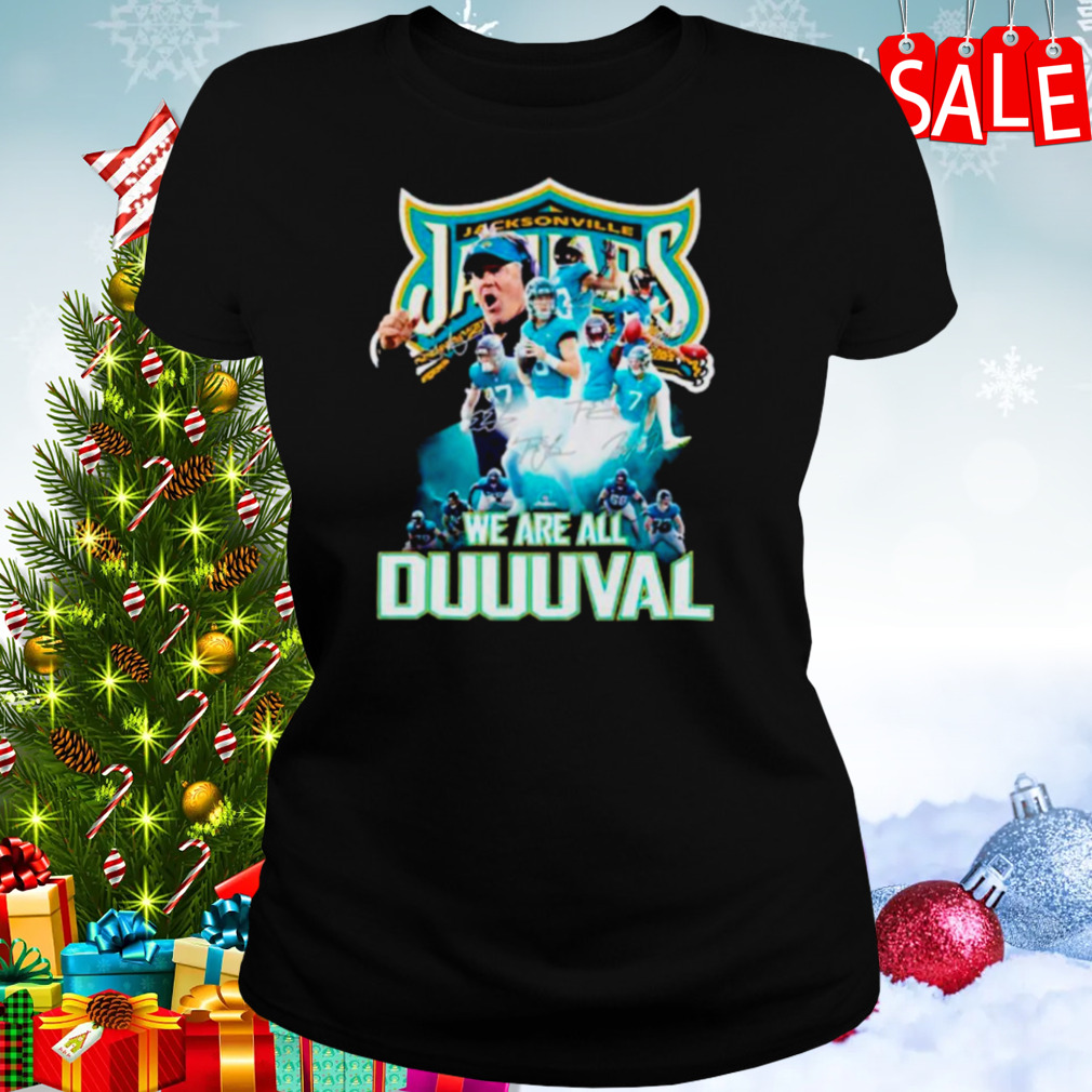Jacksonville Jaguars we are all Duuuval signatures shirt 2 Women's tshirt